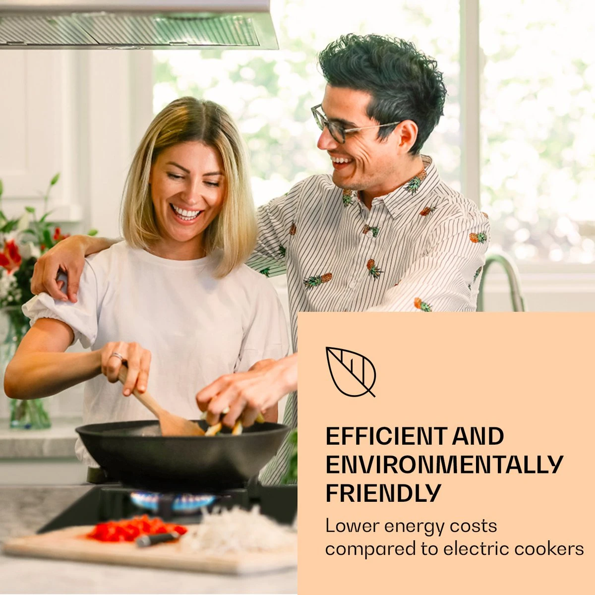 Illuminosa Domino Gaskookplaat 2-pits Sabaf Branders Glaskeramiek - Afbeelding 7