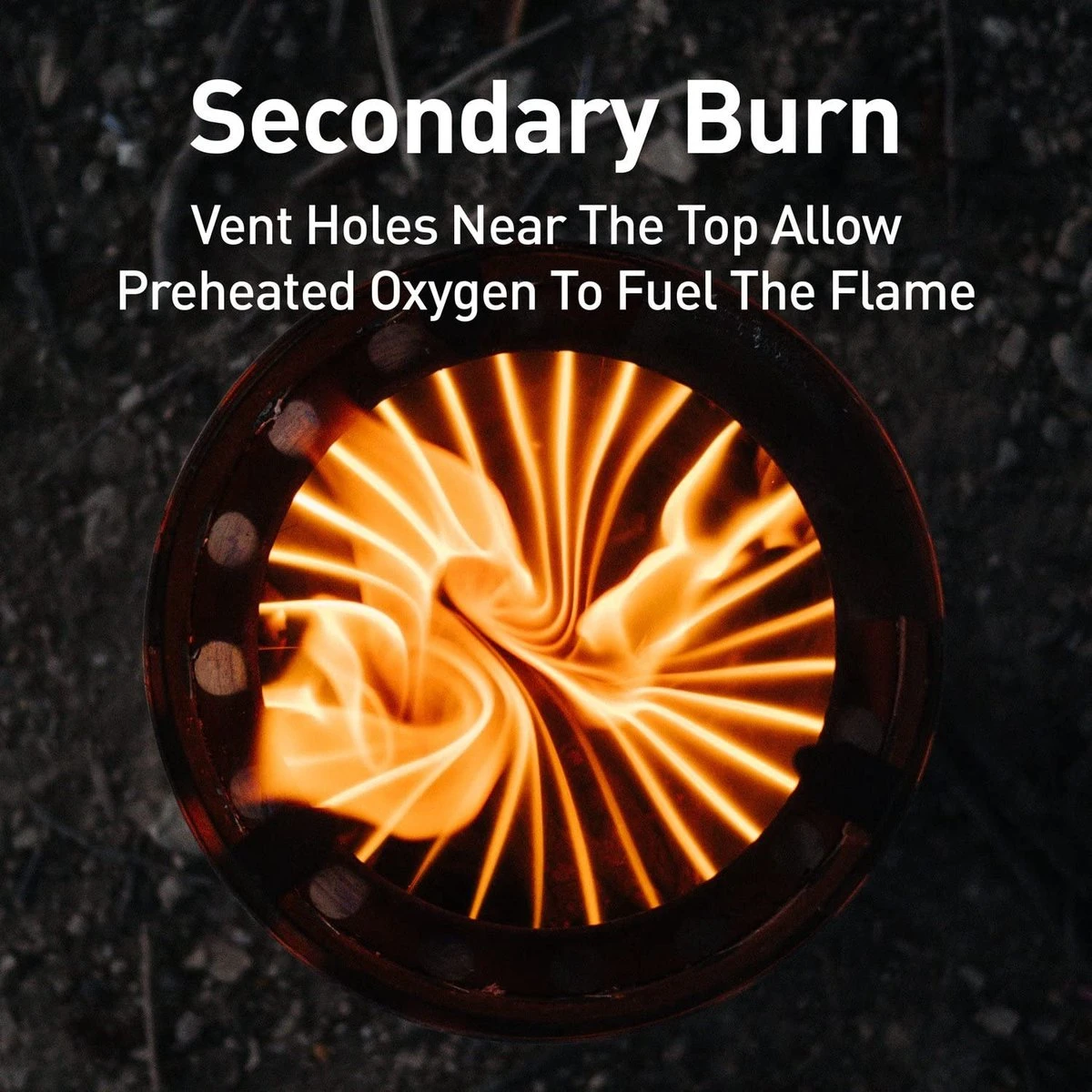 Solo Stove Lite Draagbare Kooktoestel. Geen Vloeibare Brandstof Nodig. Krachtige Efficiënte Houtverbranding En Weinig Rook. Voor 1-2 Personen, 304 Roestvrijstaal, Compact ⌀ 10,8 Cm, Hoogte 14,5 Cm, 255g. - Afbeelding 7