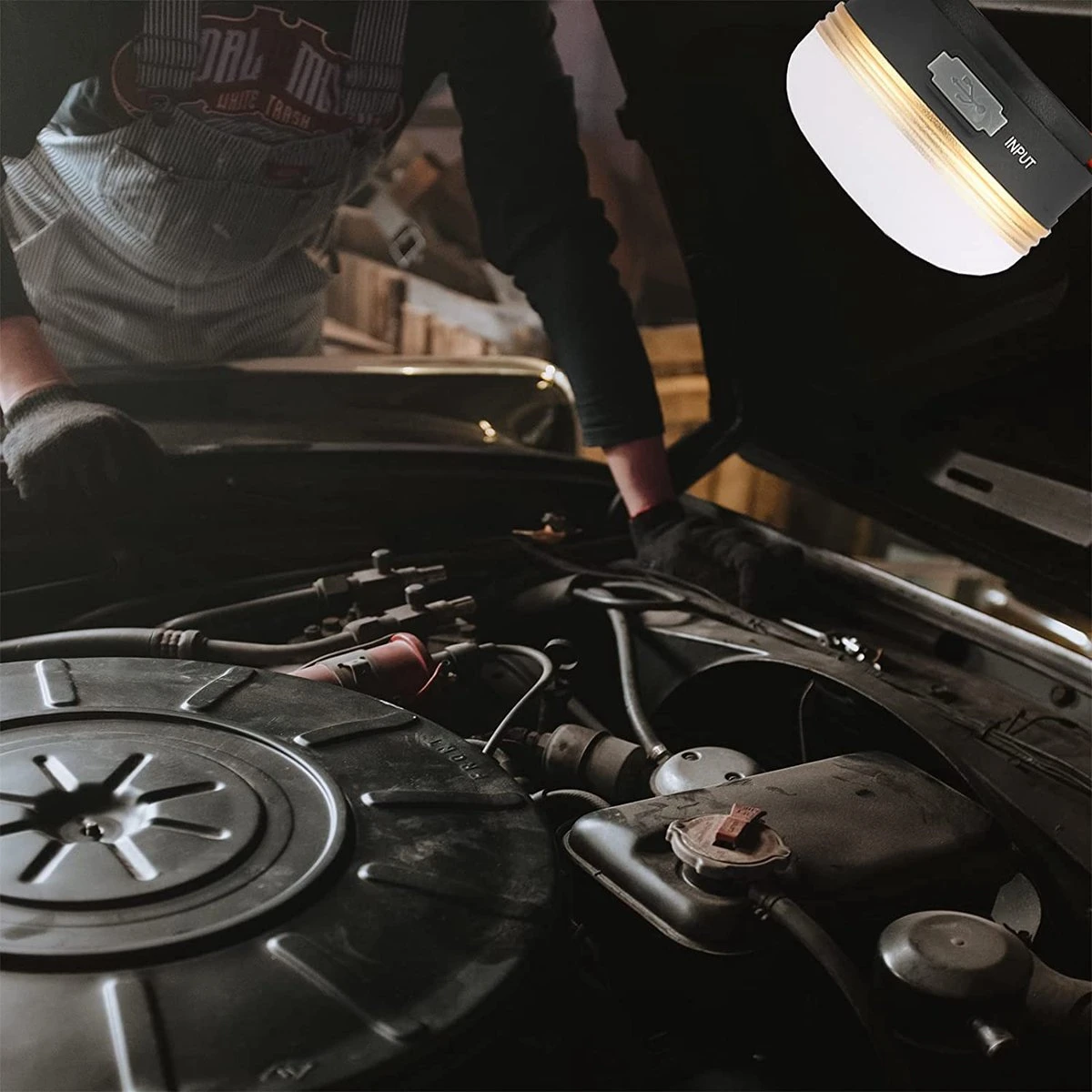 Albrillo Campinglamp LED 2 Stuks Campinglantaarn USB Oplaadbaar Campinglicht, 3 Modi Waterdicht Met 1800mAh Powerbank LED Campinglantaarn Tentverlichting Voor Vissen, Wandelen, Kamperen, Noodgevallen - Afbeelding 3