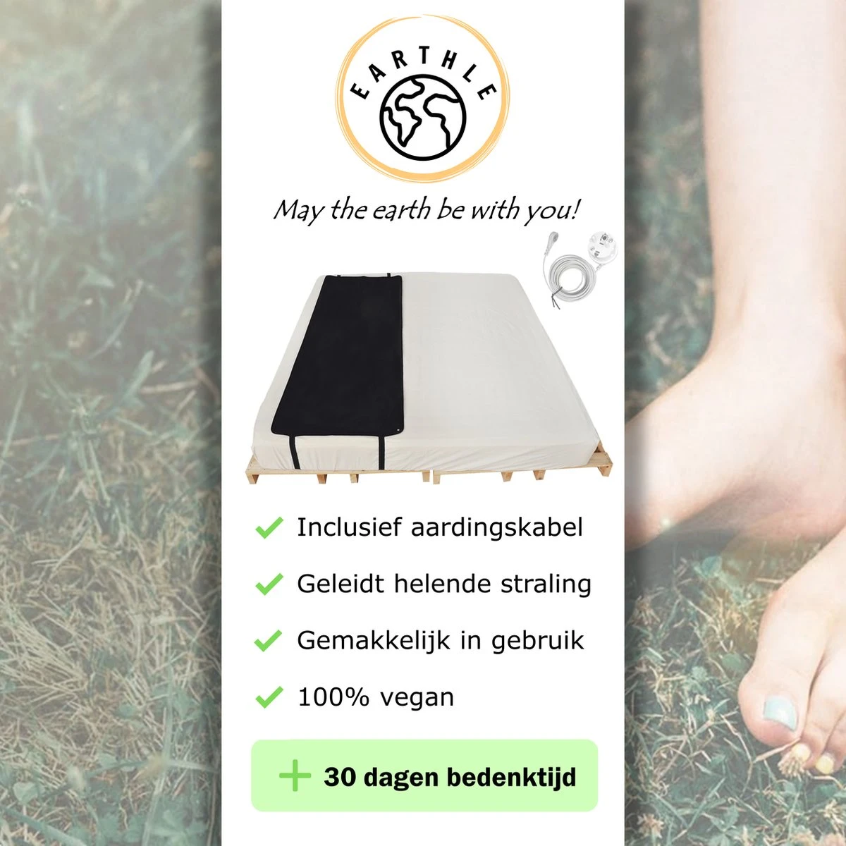 Earthle Earthing Slaapmat - Aardingsmat - Aarden - Earthing Mat - Aarding - Grounding Mat - Afbeelding 8