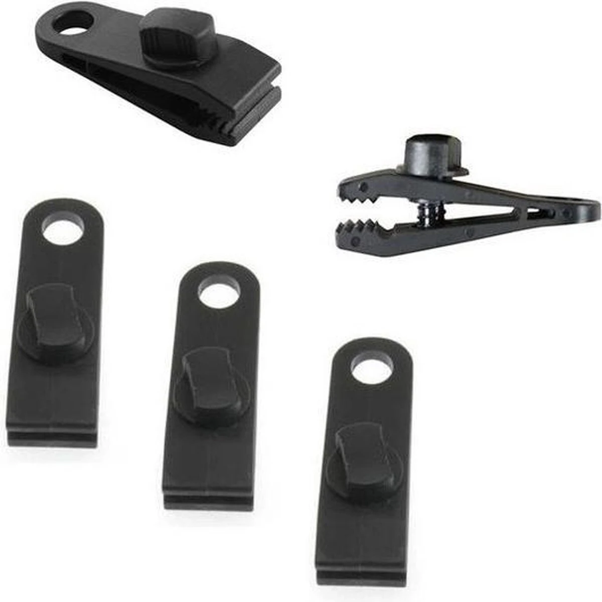 4x Zeilklemmen / Zeilclips Van Kunststof - Dekzeil / Afdekzeil Klemmen