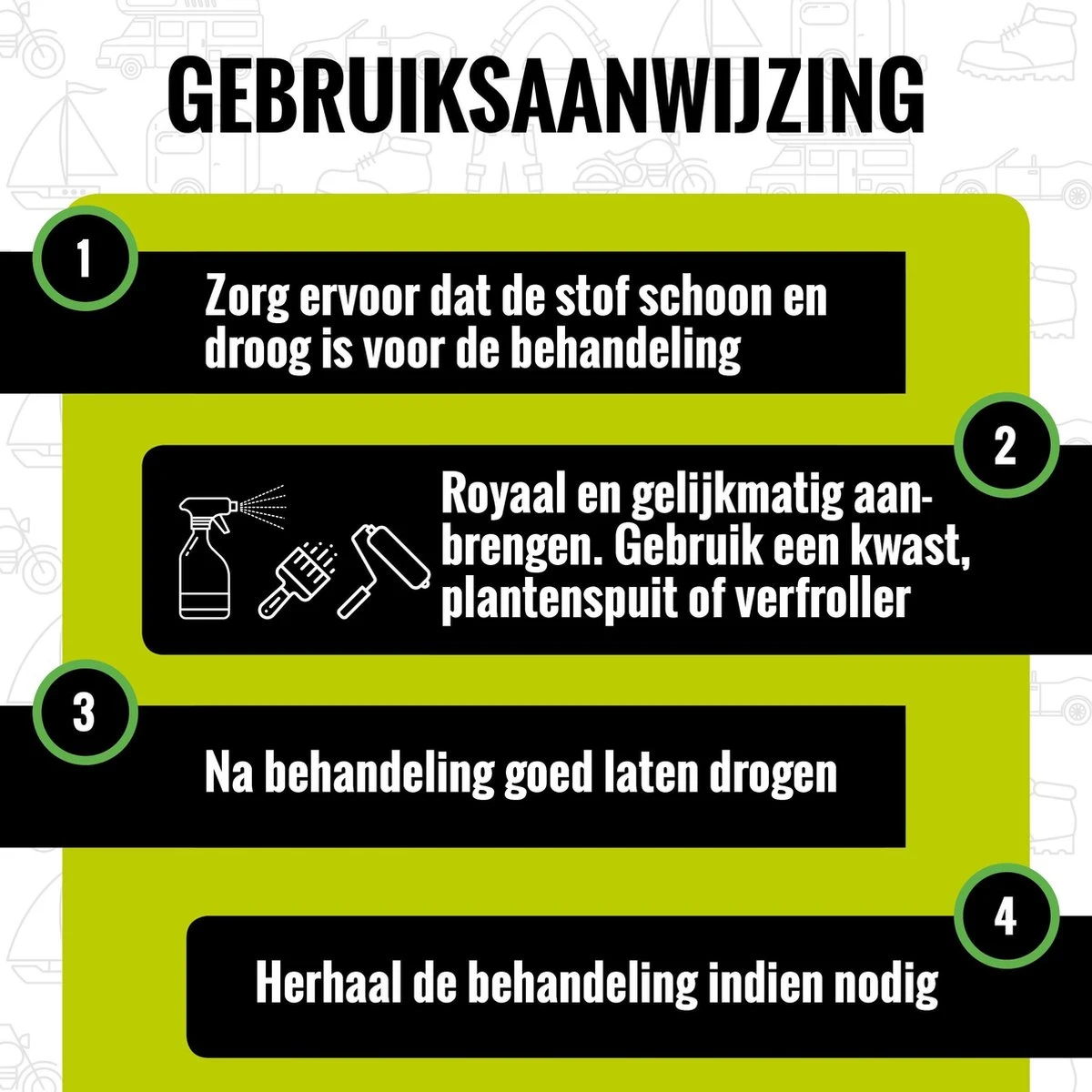 Ultramar - Sprayhood & Tent Protector 2,5L - Impregneermiddel Voor Bootkap, Tent, Cabriodak - Maakt Waterdicht En Geeft Extra Bescherming - Afbeelding 5