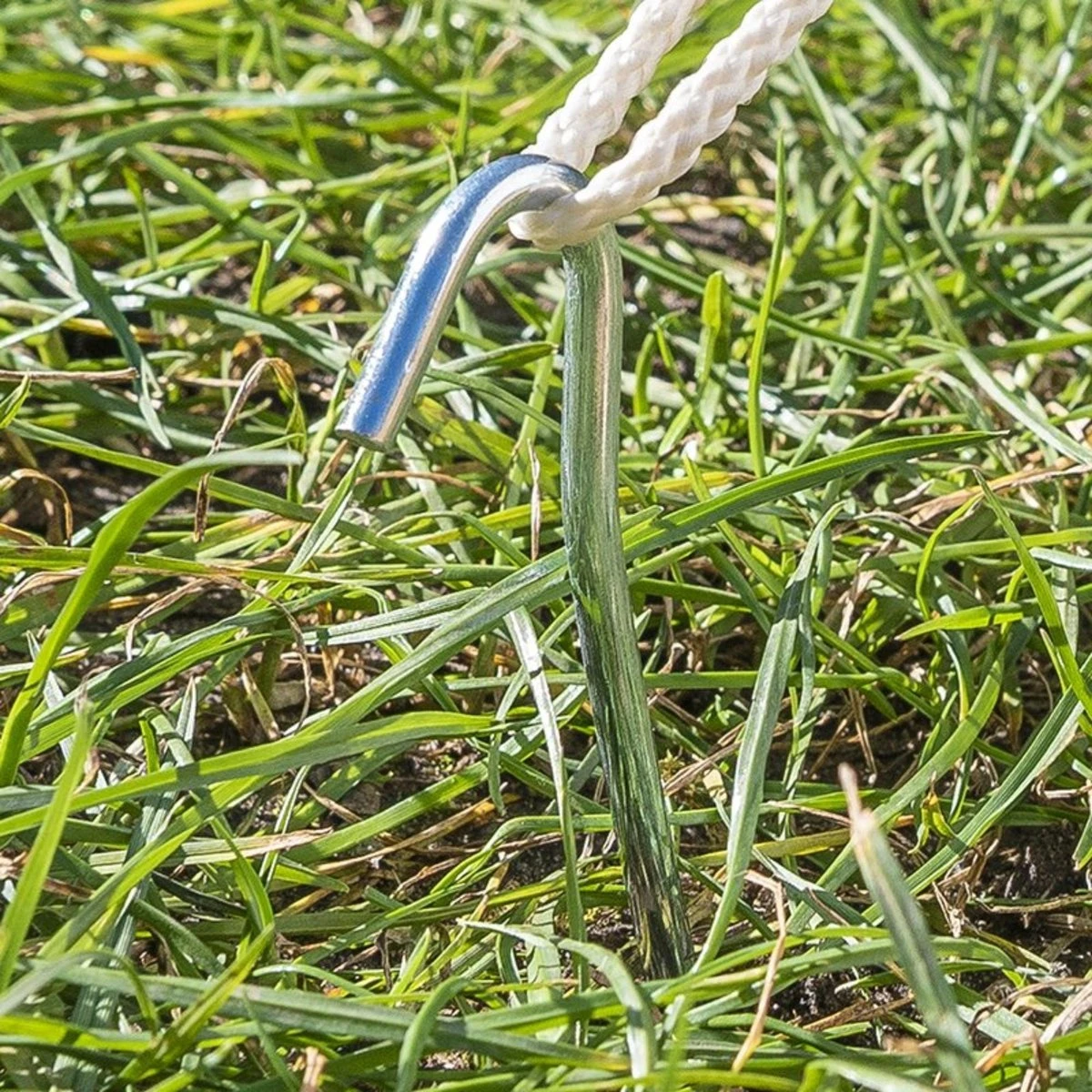 PROPLUS 10x Stuks Grondpennen/tentharingen Metaal Halfrond 30 Cm - Kampeer Artikelen Voor Tent Of Windscherm - Afbeelding 3