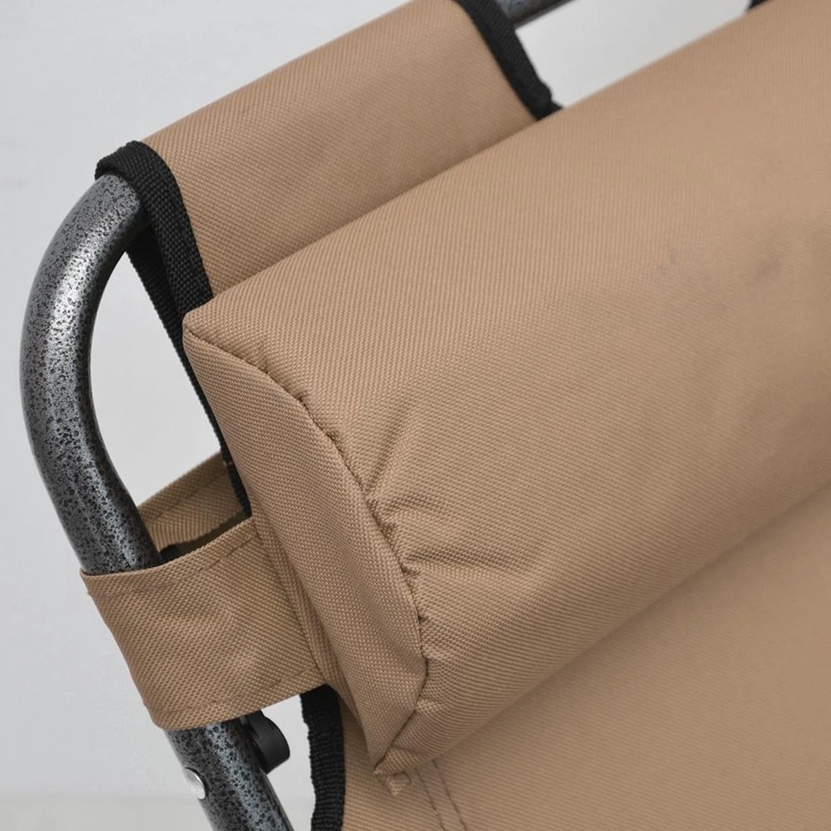 Ligstoel Opvouwbaar 155x60cm - Lichte Ligbed Relaxstoel Tuinstoel Campingstoel Strandstoel - Afbeelding 4