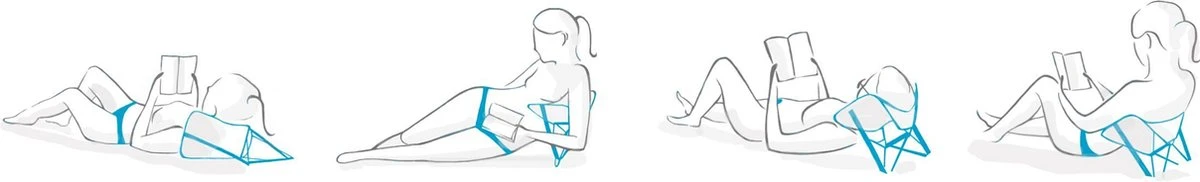 Y-ply Ruggensteuntje - Strandstoel - Opvouwbaar - Rood - Afbeelding 7