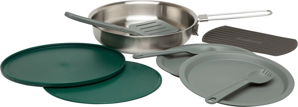Stanley The All-In_One Fry Pan Set 1 L - Campingkookset - Stainless Steel - Afbeelding 10
