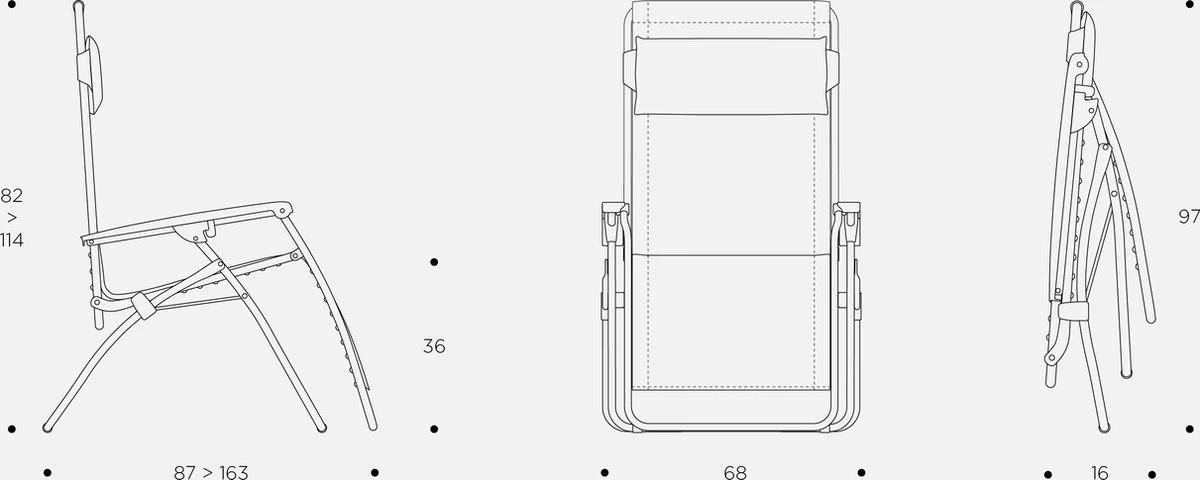 LAFUMA R Clip - Relaxstoel - Verstelbaar - Inklapbaar - Zero Gravity - Color Block - Moss - Afbeelding 8