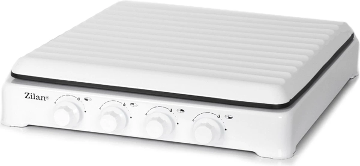 Zilan - Gas Kooktoestel 4 Pits - Campingkooktoestel - Gaskookplaat - Wit - Afbeelding 3