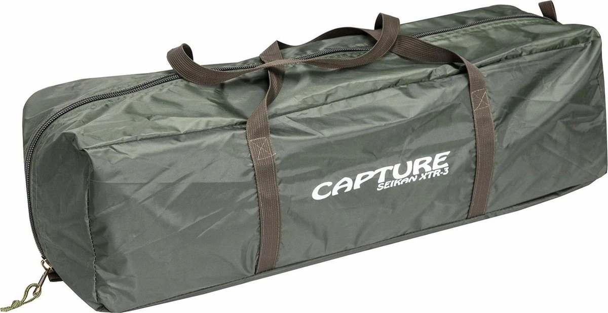 Capture Outdoor, 3-Man XXL Tent "Seikan XTR-3", Voor 3 XXL Personen, 215x400x155cm, DeLuxe Tent En Canvas, "Airflow System", … - Afbeelding 6