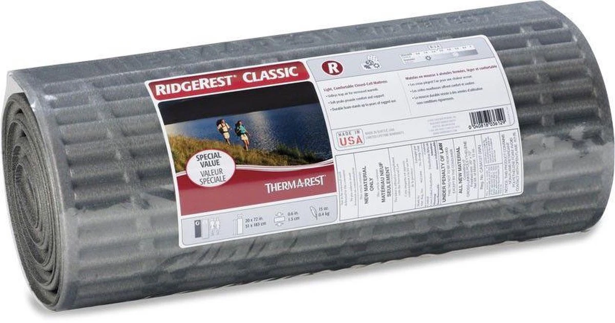 Thermarest RidgeRest Classic Slaapmat Regular Zwart - Afbeelding 5