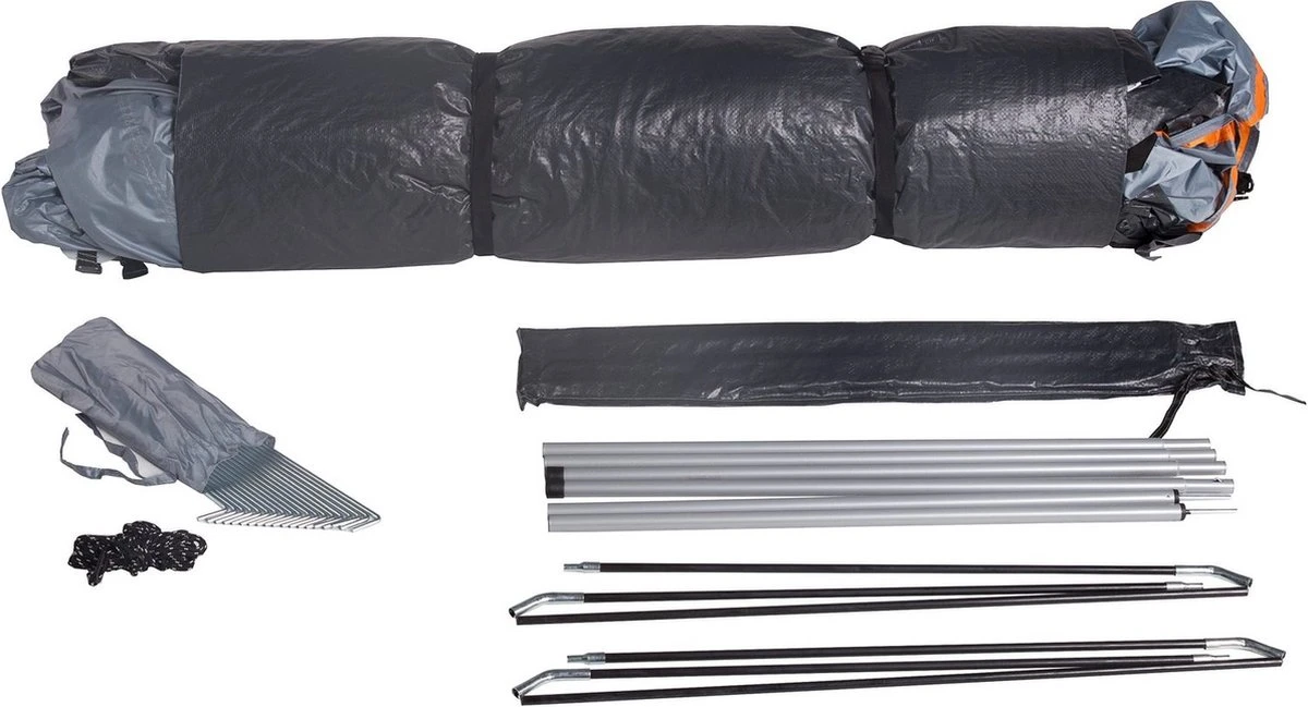 Where Tomorrow Gezinstent Met Zonnendak 300X395X200 Cm- Grijs - 5 Persoons - Afbeelding 6