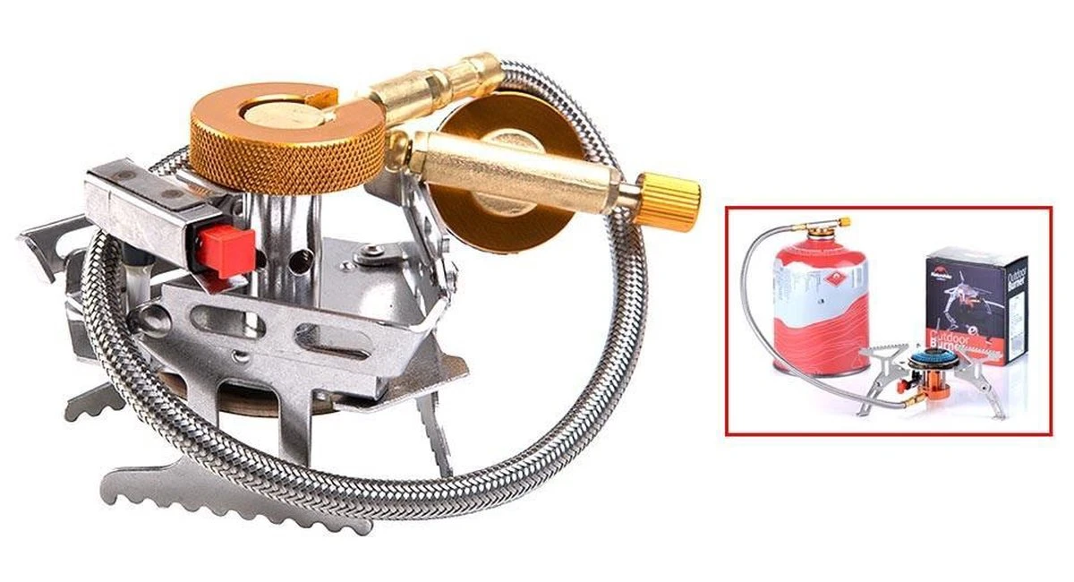 Ultralichte En Opvouwbare Gasbrander Op Pootjes Met Keramische Ontsteking - Afbeelding 8