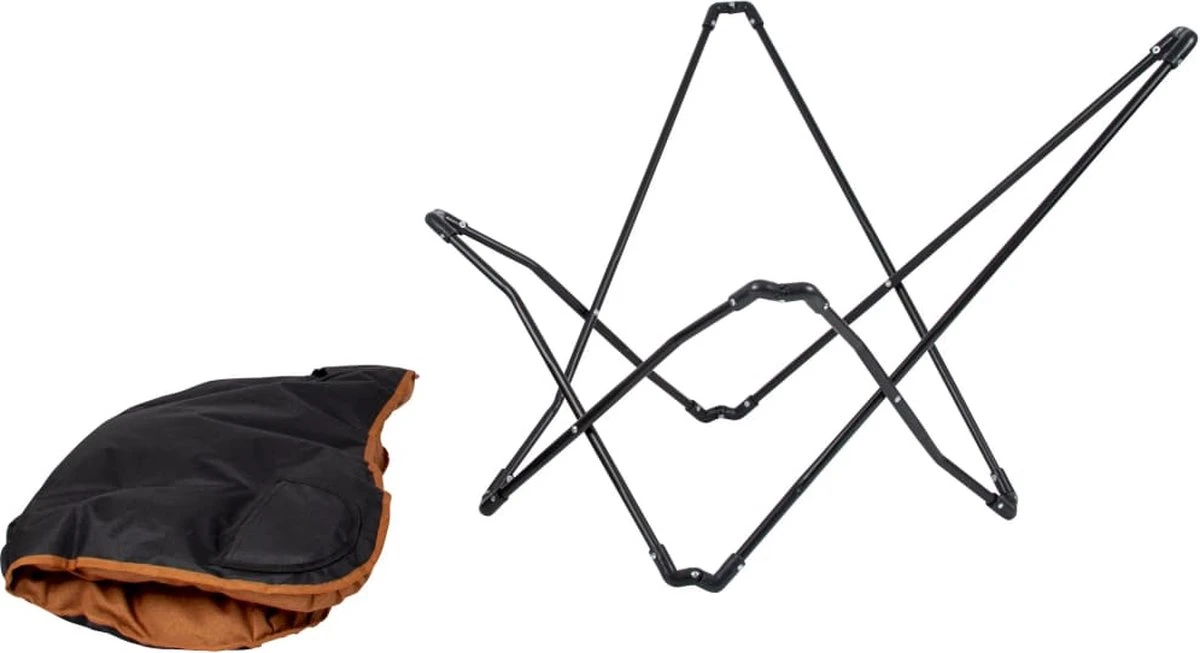 Bo-Camp Camping - Vlinderstoel - Himrod - Inklapbaar - Kleikleurig - Afbeelding 7