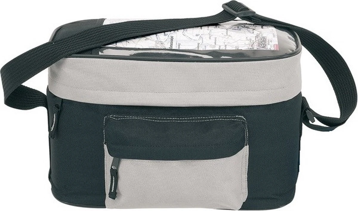 Merkloos Fiets Koeltas Zwart/grijs 8 Liter Inclusief 2 Koelelementen - Stuurtas / Fietskoeltas Voor De Fiets Met Koeltas - Fietstas Koeltas Voor Onderweg - Afbeelding 3