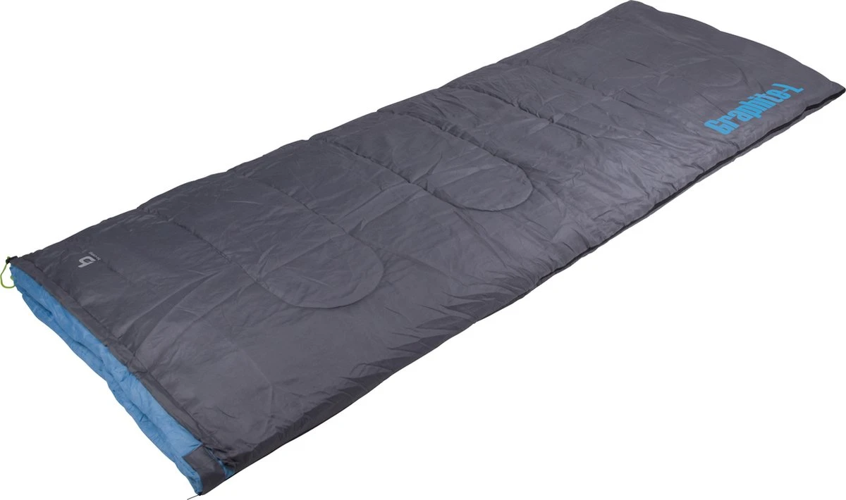 Bo-Camp - Slaapzak - Graphite-L - 200x80 Cm - Grijs/Blauw - Afbeelding 2