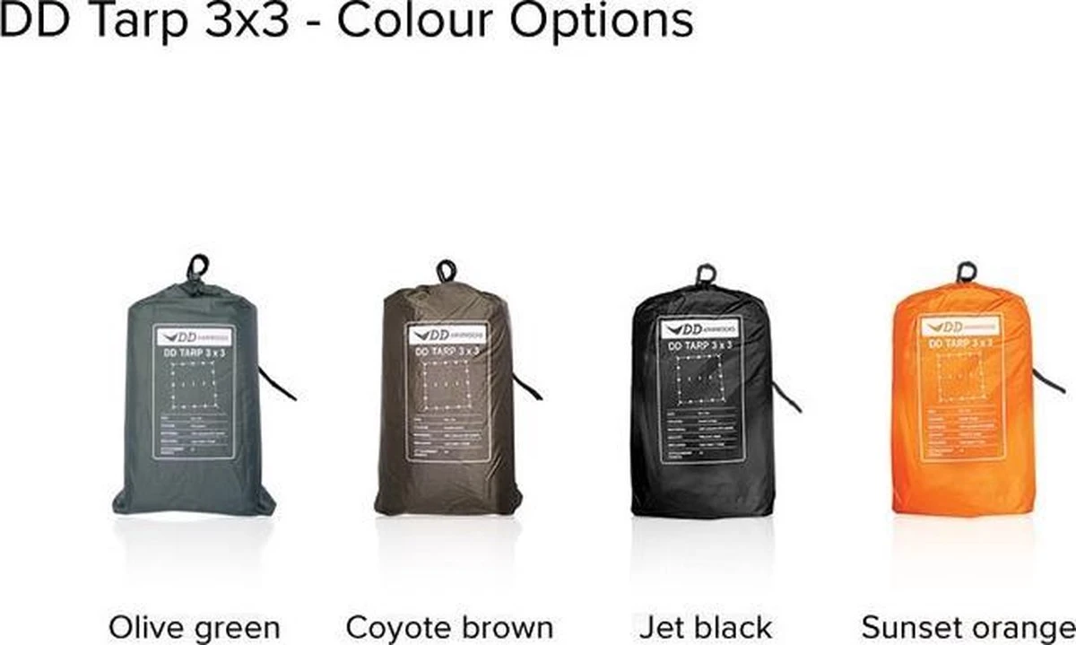 Tarp 3x3 – Olive Green - Afbeelding 3