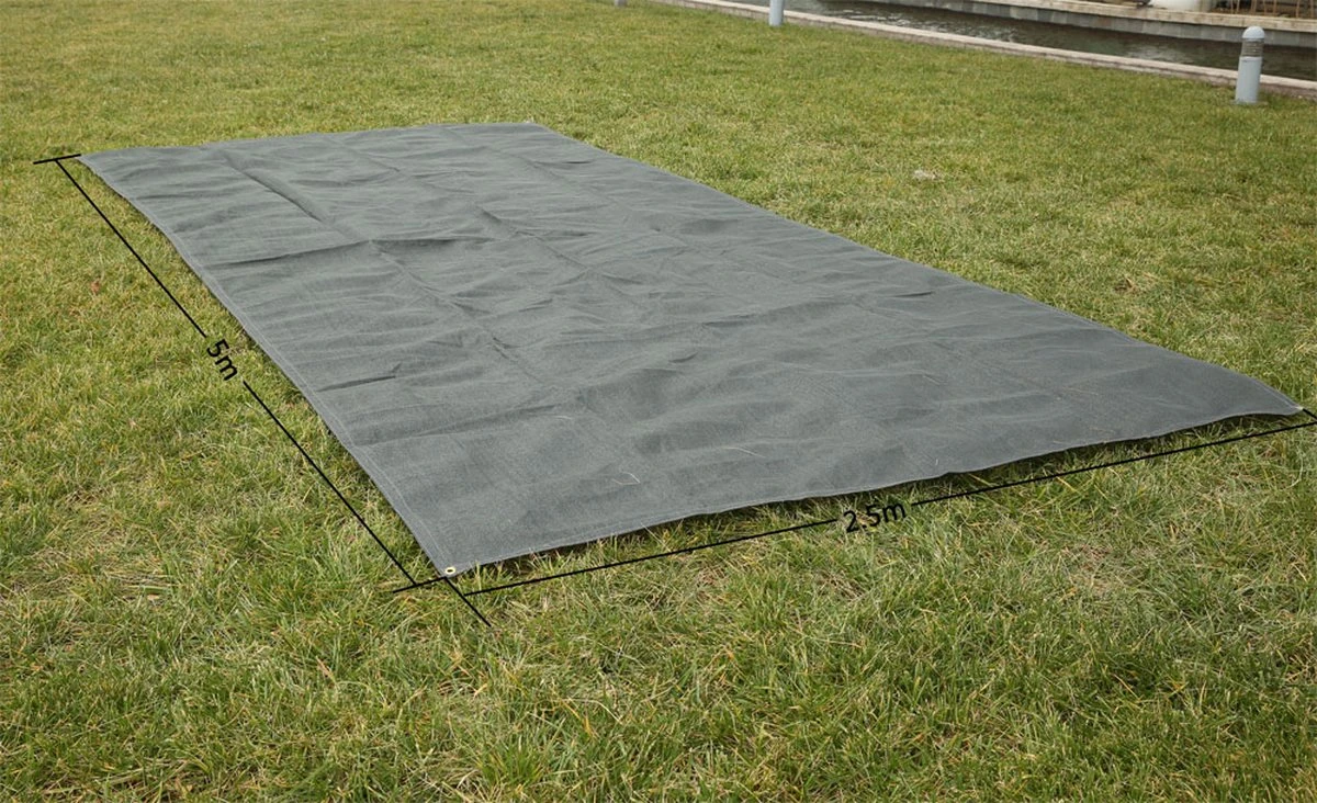 Voortent Tapijt, Antraciet 2,50 X 5,00 Meter; Luifeltapijt, Tenttapijt, Voortentbodem, Luifelvloer, Voortenttapijt, 500x250cm Water En Vuil Doorlatend - Multistrobe - Afbeelding 5