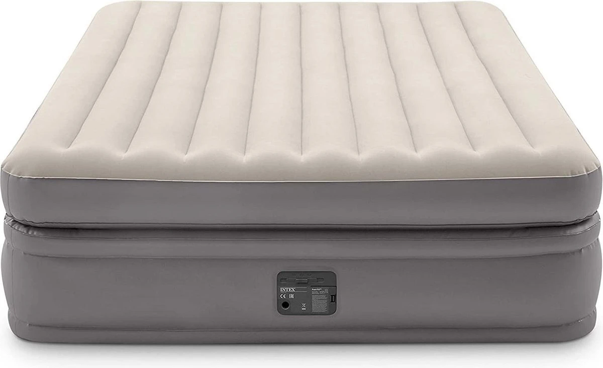 Intex Prime Comfort - Luchtbed - 2-Persoons - 152x203x51 Cm (BxLxH) - Grijs - Met Ingebouwde Motorpomp - Afbeelding 2