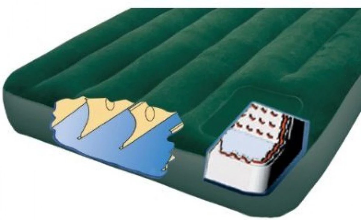 Intex Downy Luchtbed - 2-persoons - 152x203x22cm - Afbeelding 7