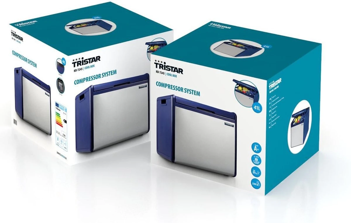 Tristar KB-7245 Elektrische Koelbox - 230V - 41 L - Blauw / Zilver - Afbeelding 7