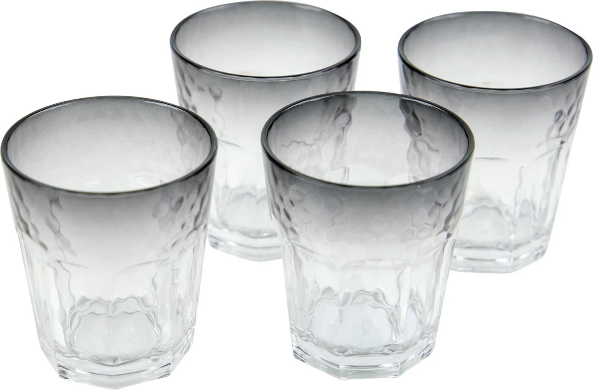 Bo-Camp Limonade Glas - Campingglas - Smoke - 4 Stuks - 200 Ml