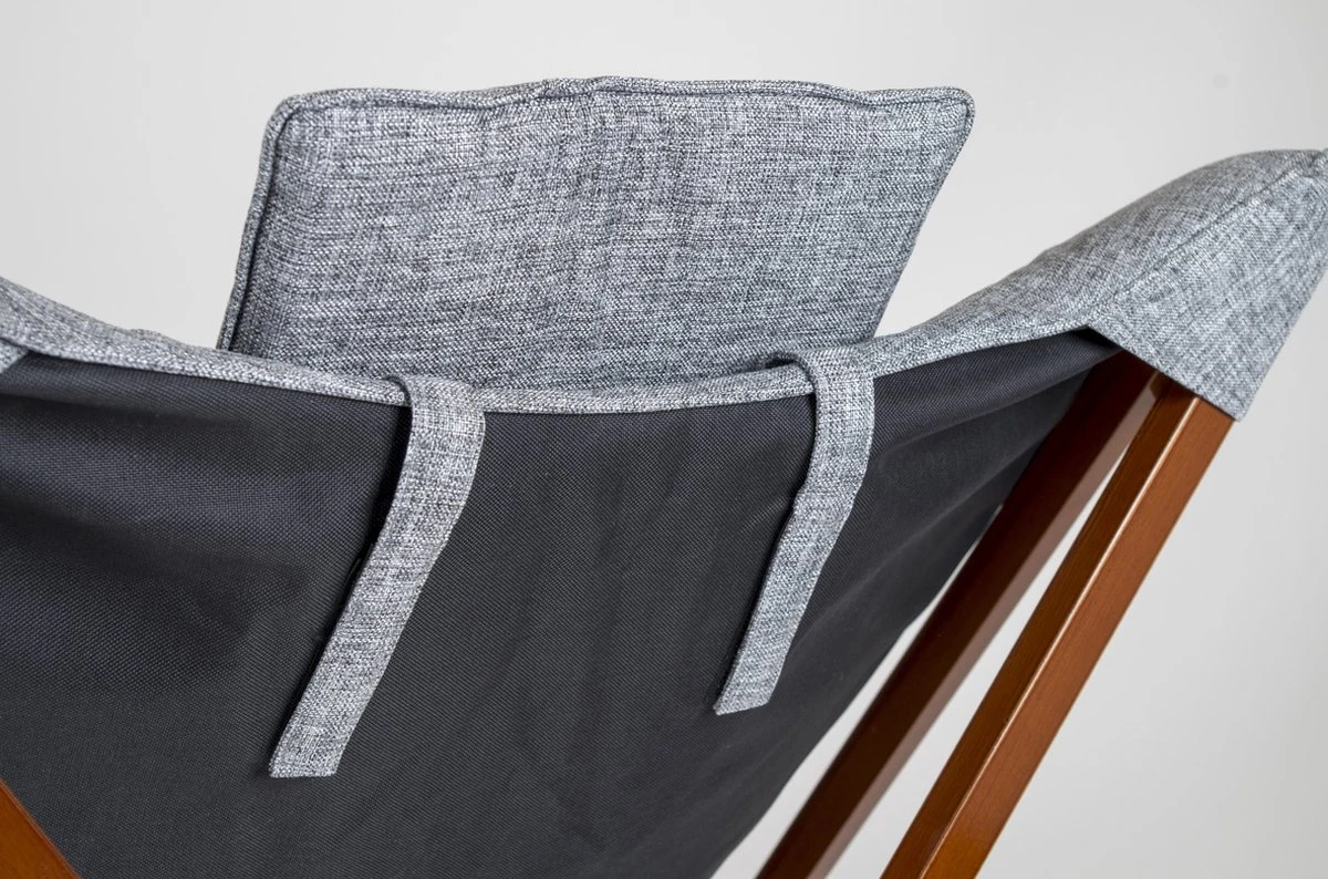 Bo-Camp - Urban Outdoor - Relaxstoel - Bloomsbury - L - Oxford Polyester - Grijs - Afbeelding 3