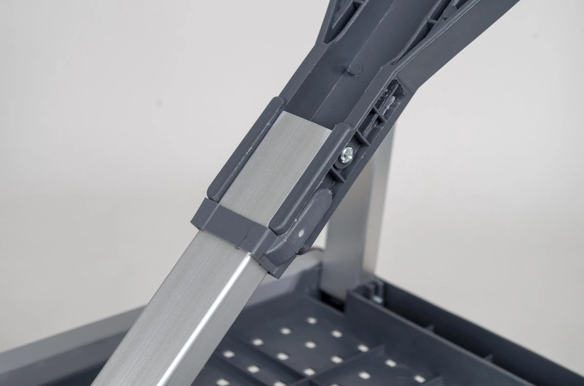 Bo-Camp Picknicktafel - Basic - Inklapbaar - Grijs - Afbeelding 2