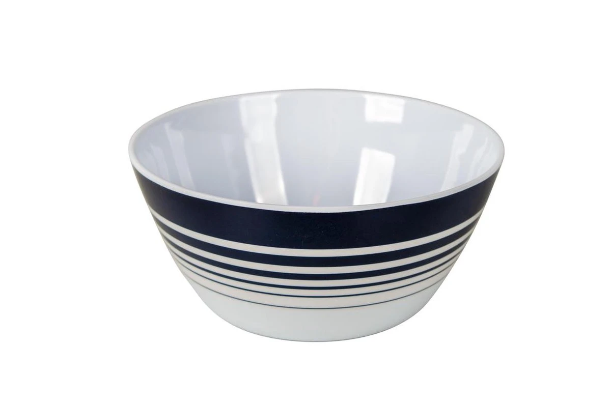 Bo-Camp - Servies - Classic - 16-Delig - Wit/Navy - Afbeelding 6