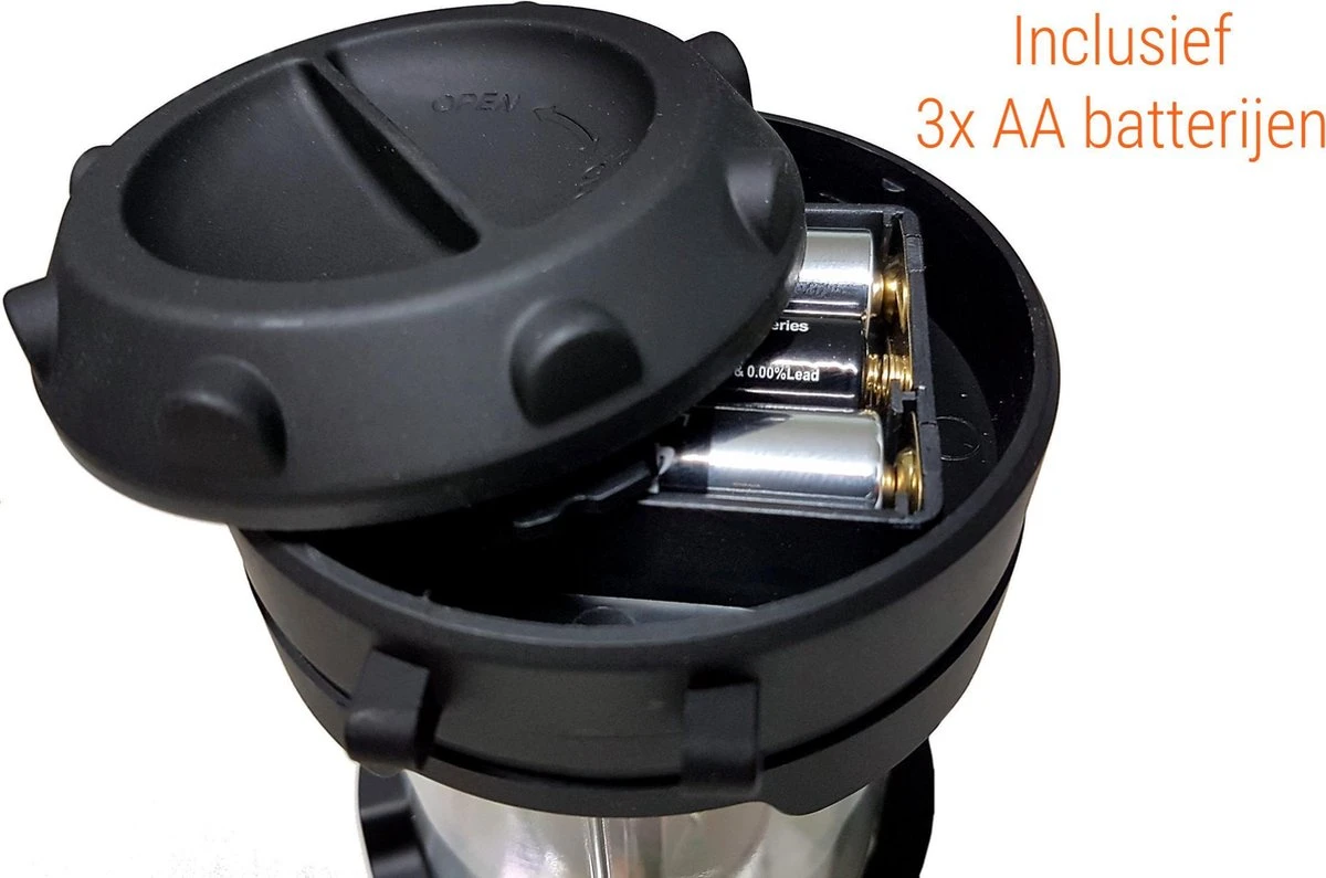 LED Camping Lamp 2 In 1 Hoge Kwaliteit - Zaklamp En Campinglamp - Inclusief AA Batterijen - Afbeelding 13
