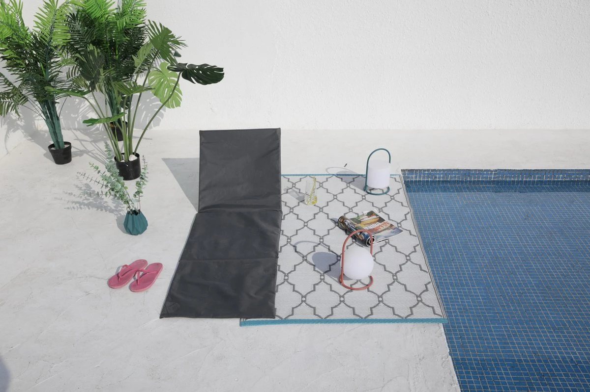 Intimo Strandmat - 2 Stuks - Grijs - 100x51x41cm - Afbeelding 6