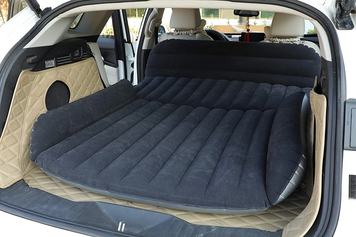 EZLife Auto Luchtbed Zwart 198x158cm - Afbeelding 6