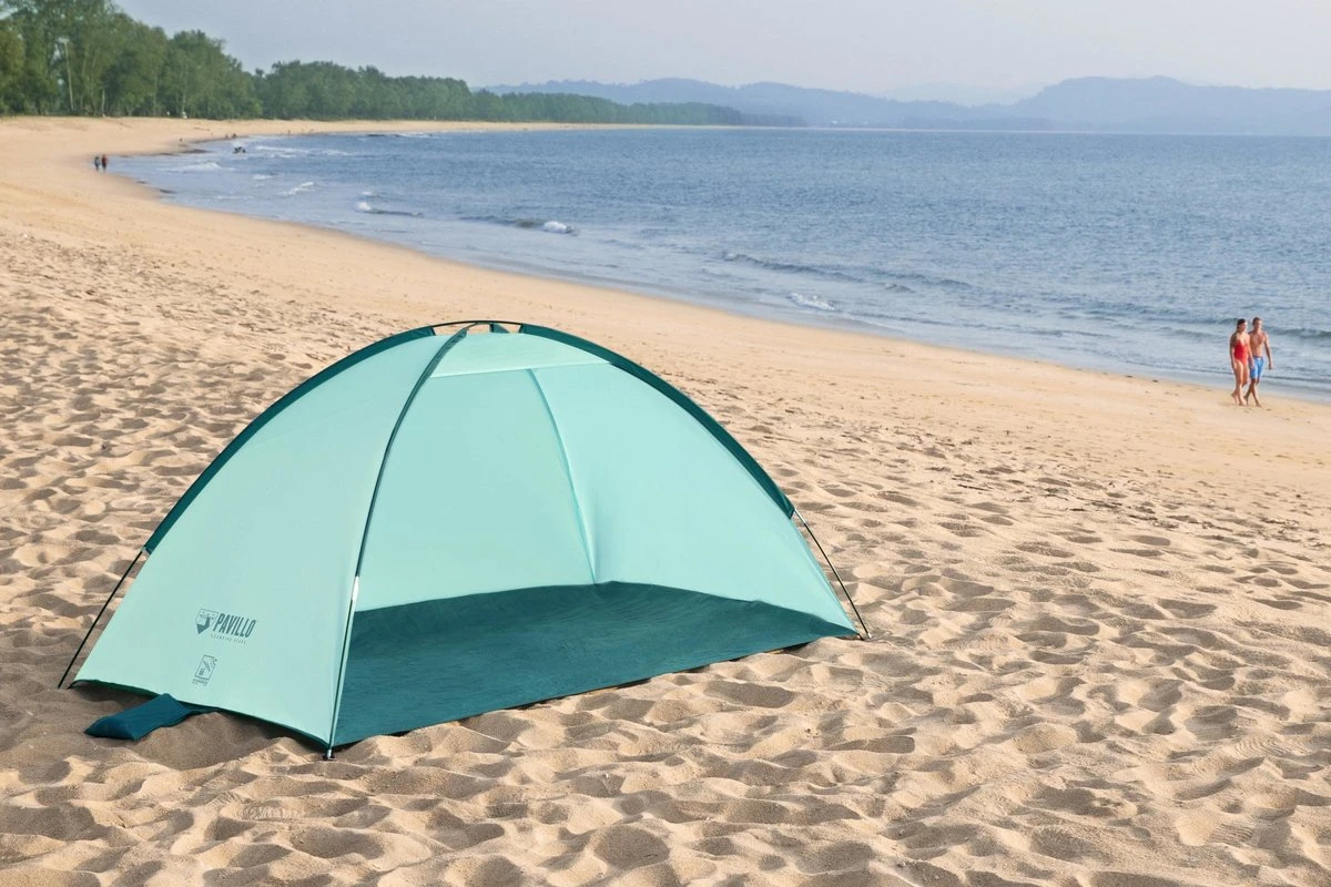 Bestway Strandtent - Pavillo - 2-Persoons - UV80 Zonbescherming - Incl. Tentharingen - Zandzakken Voor Stabiliteit - 200 X 120 X 95 CM - Afbeelding 17