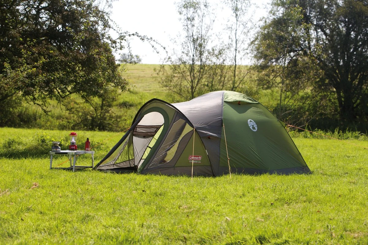 Coleman Darwin 3 Plus Koepeltent - 3-Persoons - Groen - Afbeelding 8
