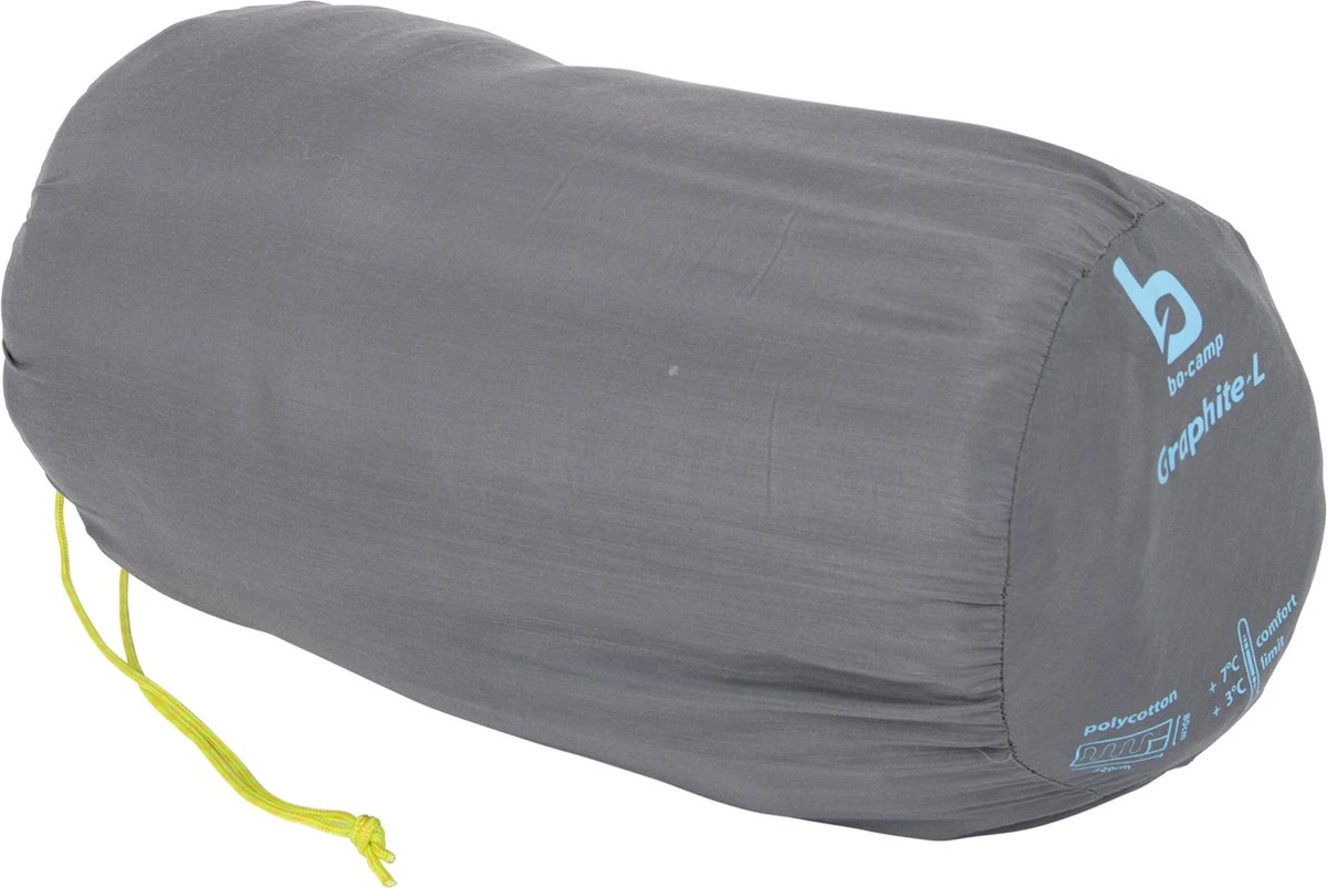 Bo-Camp - Slaapzak - Graphite-L - 200x80 Cm - Grijs/Blauw - Afbeelding 3