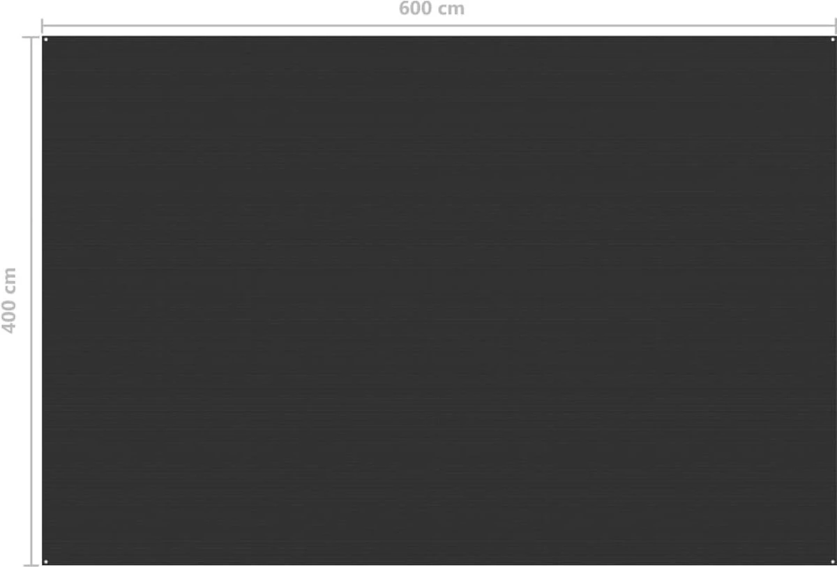 VidaXL Tenttapijt 400x600 Cm Antracietkleurig - Afbeelding 4