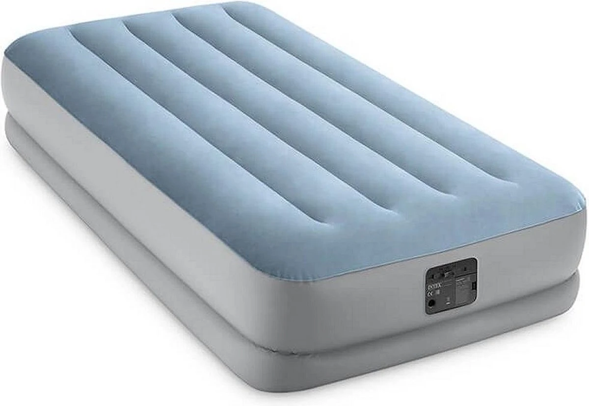 Intex 64166NP Raised Comfort Luchtbed 191x99x36 Cm Lichtblauw/Grijs - Afbeelding 4