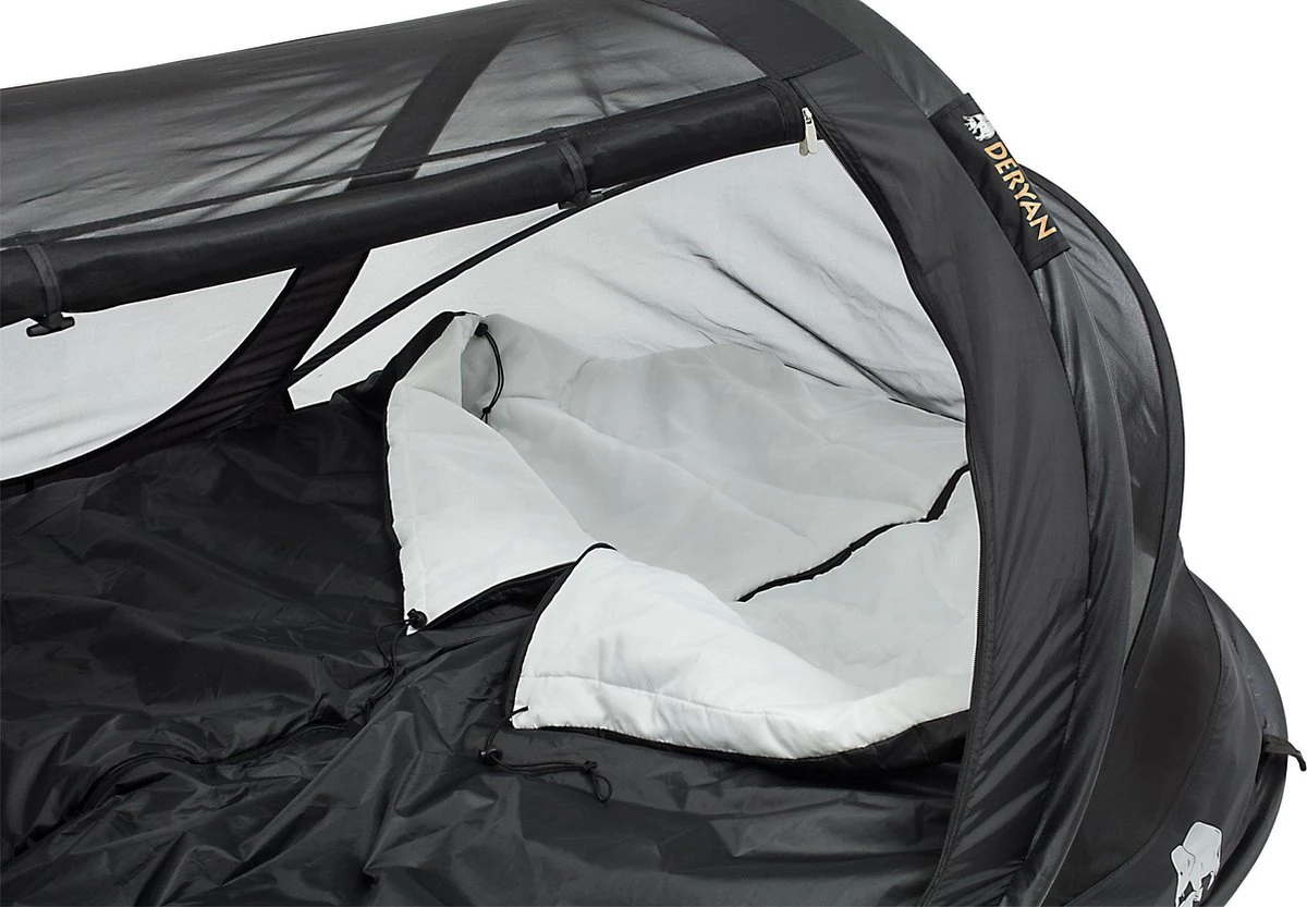 Deryan Luxe Pop-up Reisklamboe - Lichtgewicht 2 Persoons Klamboe – Geimpregneerd - Slaapcompartiment Voor Tent - Binnentent - Afbeelding 4