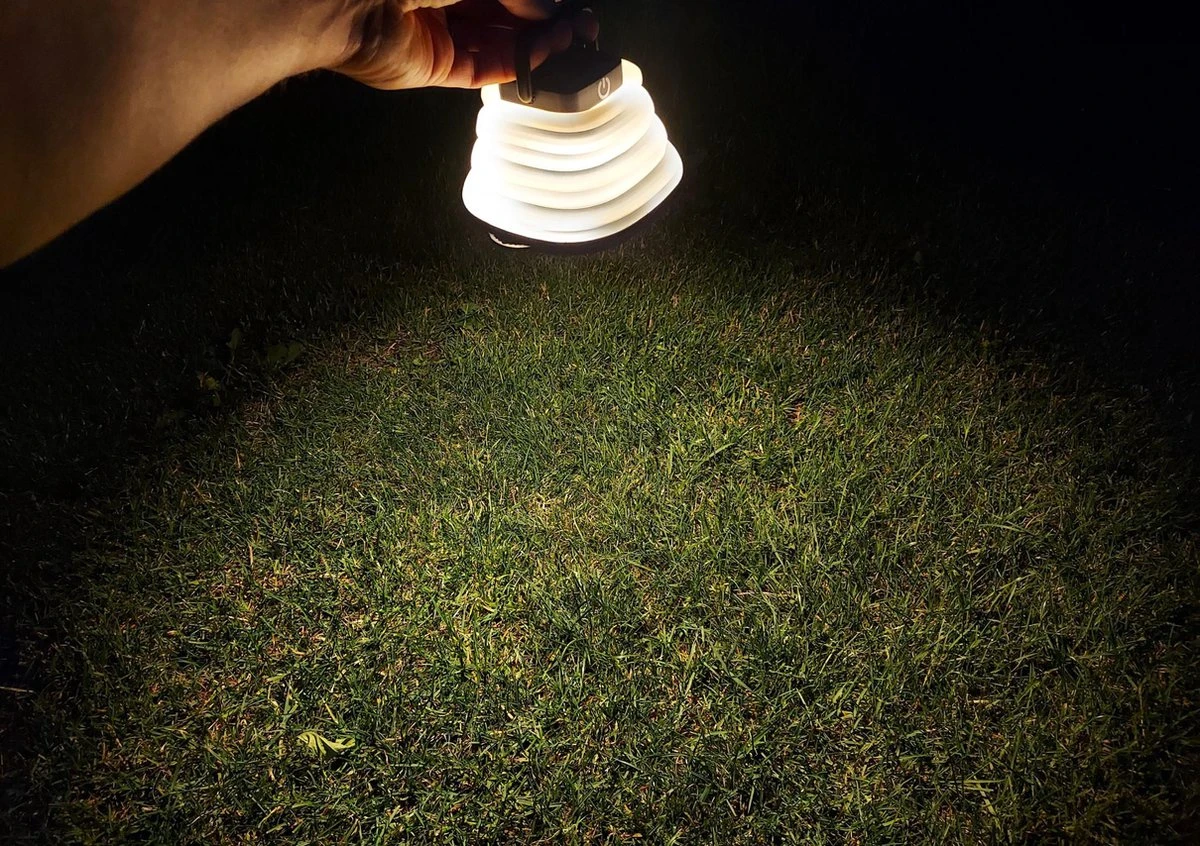 Solar Led Camping Lamp - Tent Verlichting Oplaadbaar - Solar Lantaarn Tafellamp Opvouwbare Campinglamp - King Mungo - Afbeelding 9