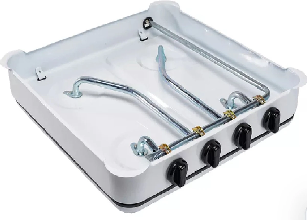 SMH LINE® Gas Kooktoestel 4 Pits - Camping Kooktoestel - Gaskomfoor - Incl. Gasslang Set - Afbeelding 2