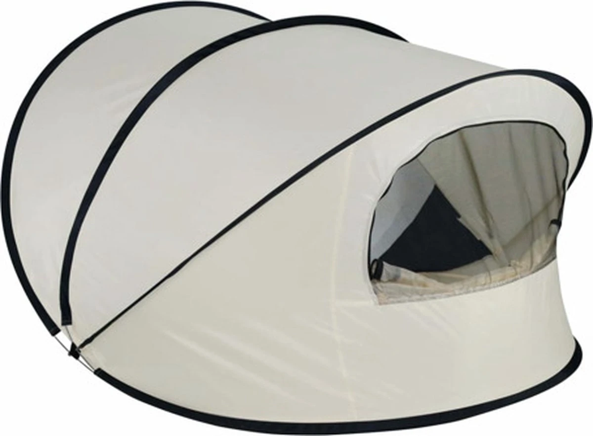 Deryan Luxe Pop Up Strandtent XXL - Anti-UV 50+ - Cream - Afbeelding 9