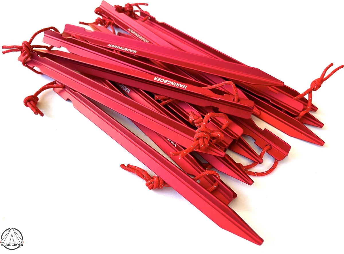 Haringboer Tentharingen - 18cm 7075-T6 Aluminium Y-haringen - Tentharingen Inclusief Haringzak - Afbeelding 5