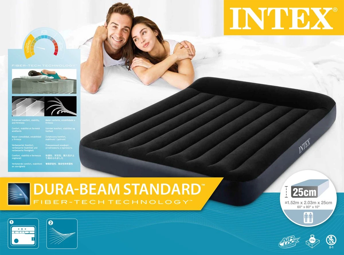 Intex Pillow Rest Classic Queen Luchtbed - 2-persoons - 152x203x25 Cm - Afbeelding 6