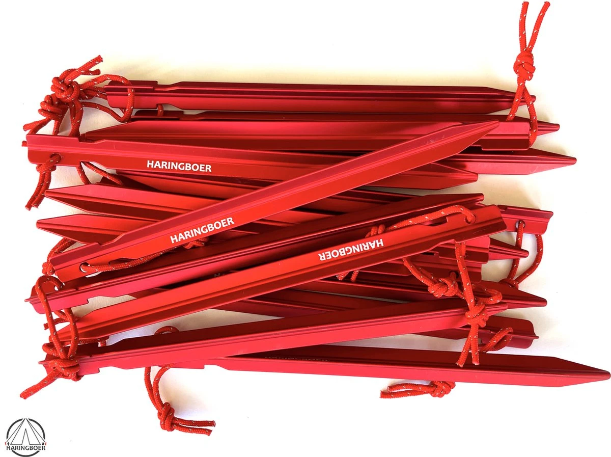 Haringboer Tentharingen - 18cm 7075-T6 Aluminium Y-haringen - Tentharingen Inclusief Haringzak - Afbeelding 6