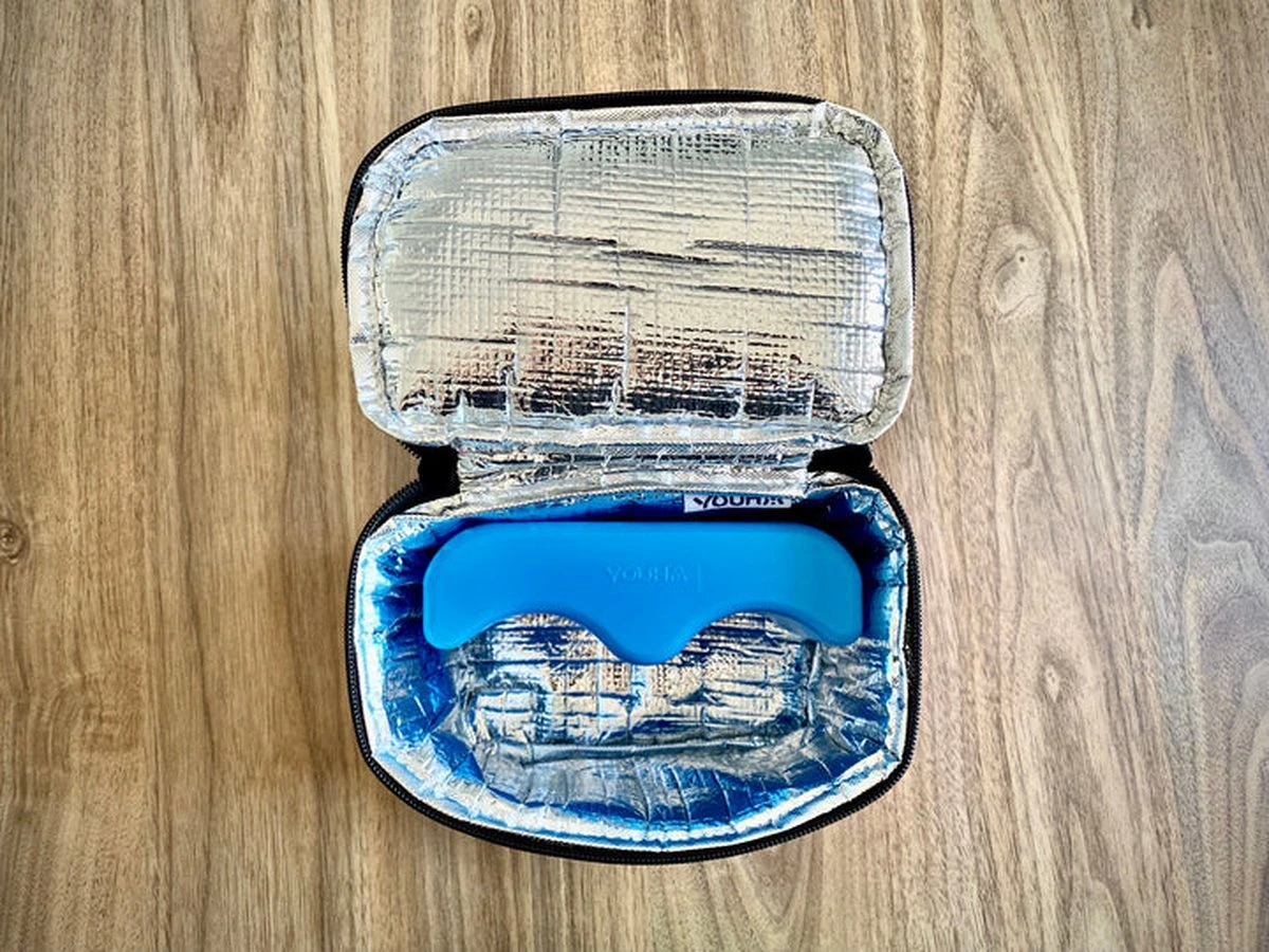 Youha® Koeltas Met Koelelement - Babymelk Koelen - Moderne Moedermelk Tas - Babymelk Koud Houden - Handig Draadbaar - Kleur: Roze/Paars - Afbeelding 5