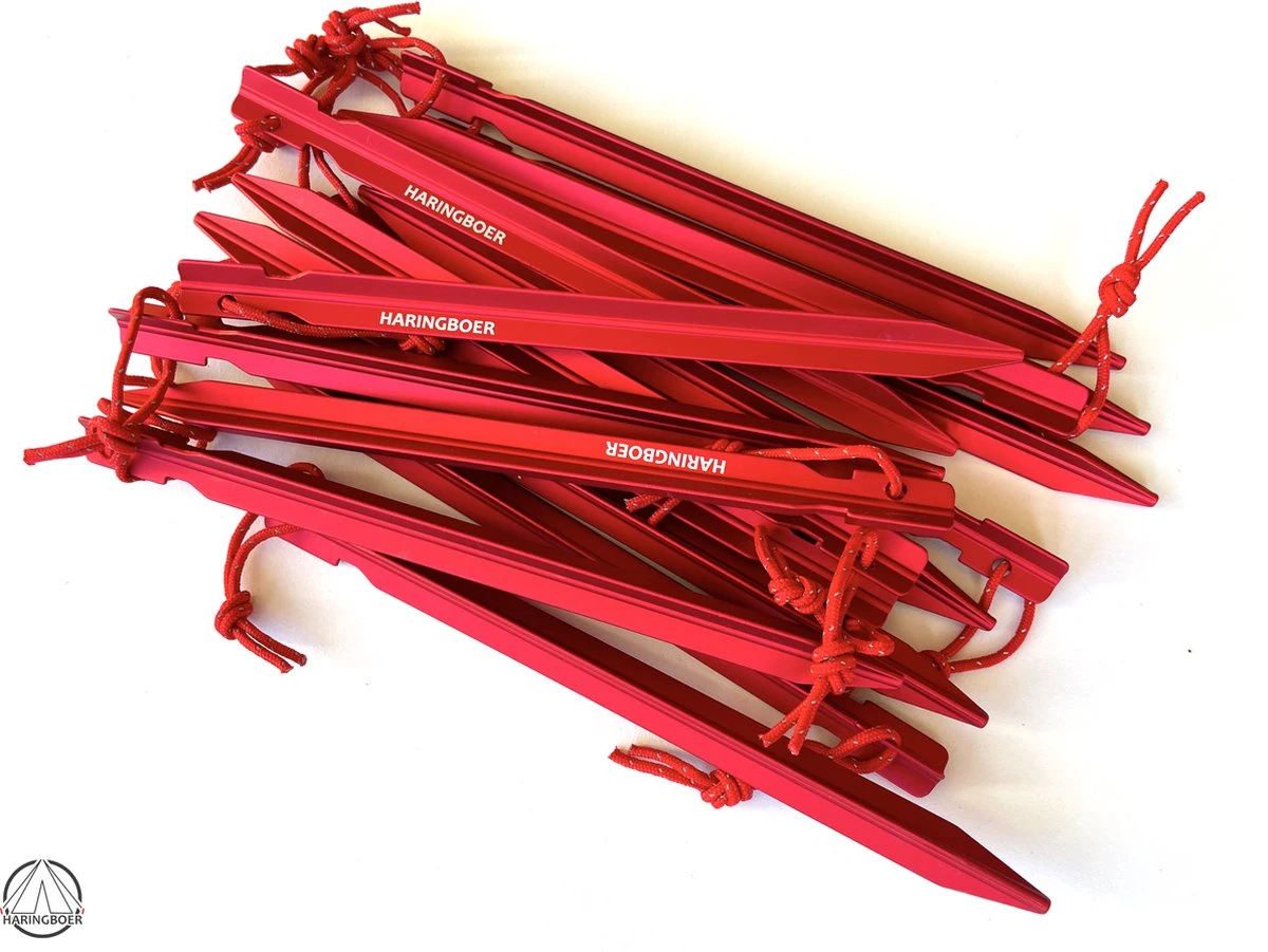 Haringboer Tentharingen - 18cm 7075-T6 Aluminium Y-haringen - Tentharingen Inclusief Haringzak - Afbeelding 4