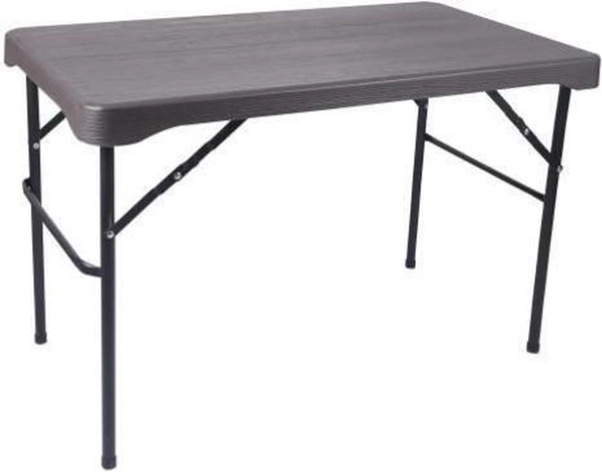 Rijoka Campingtafel Met Banken - Houtlook | Inklapbare Picknickset 108 X 60cm - Afbeelding 2