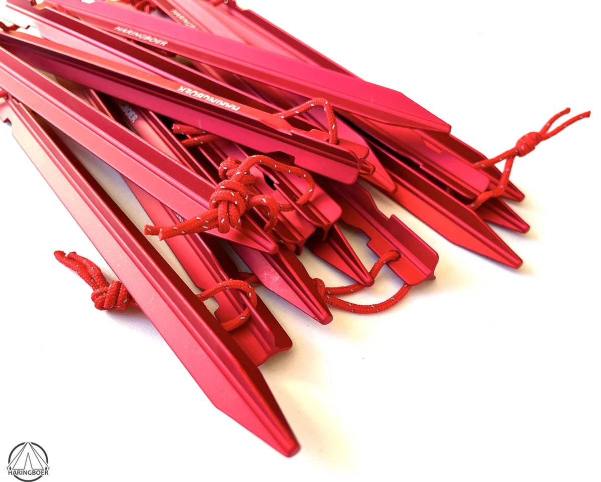 Haringboer Tentharingen - 18cm 7075-T6 Aluminium Y-haringen - Tentharingen Inclusief Haringzak - Afbeelding 3