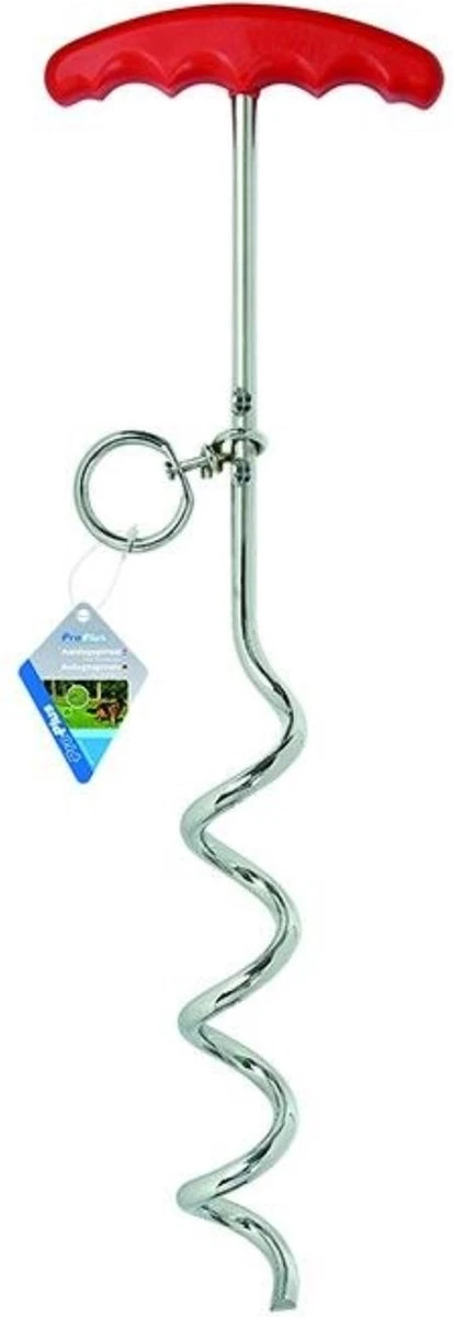 PROPLUS Pro Plus Aanlegspiraal - Hondenpen Met Handvat En Ring - Lengte 39 Cm - Afbeelding 4