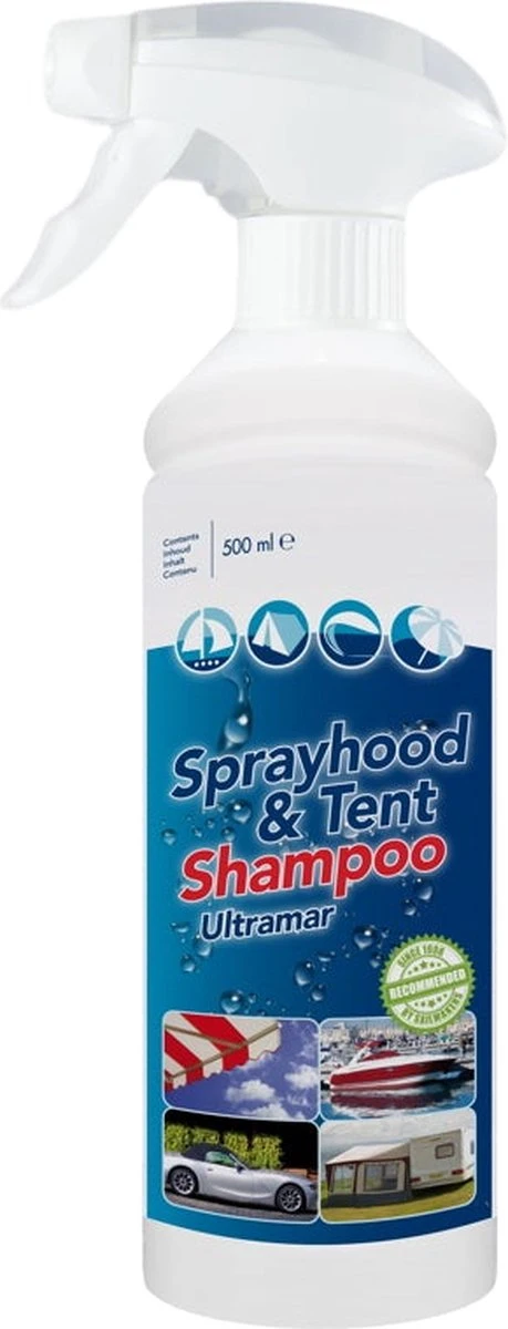 Ultramar - Reiniger Sprayhood & Tent Shampoo 500 Ml - Tentdoekreiniger Voor Bootkap, Tent, Cabriodak - Afbeelding 9