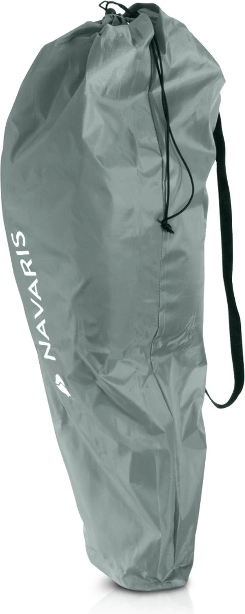 Navaris Klapstoel XXL - Campingstoel Met Opbergtas - Draagbare Stoel Voor Kamperen, Festivals En Vissen -Strandstoel - Inklapbaar - Grijs - Afbeelding 3